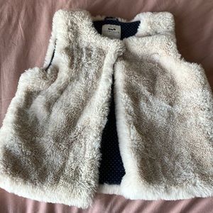 Cyrillus cute faux fur vest for girl Sz 12